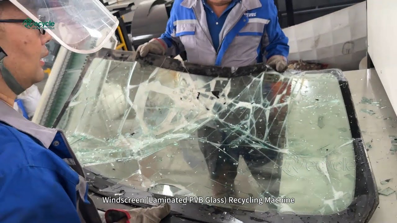 Windscreen PVB Separation Machine | Auto Glass Recycling Solution
