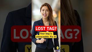 LOST TAG? 🧳 Your bag is untraceable. DO THIS! 🏷️ Save your bag #Tips #traveltips  #airporthacks