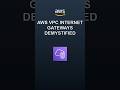 AWS Internet Gateways Demystified | VPC Networking Essentials in 90 Sec #shorts