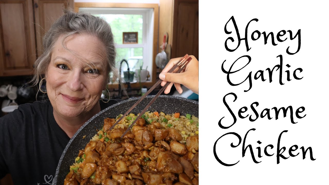 Honey Garlic Sesame Chicken YouTube