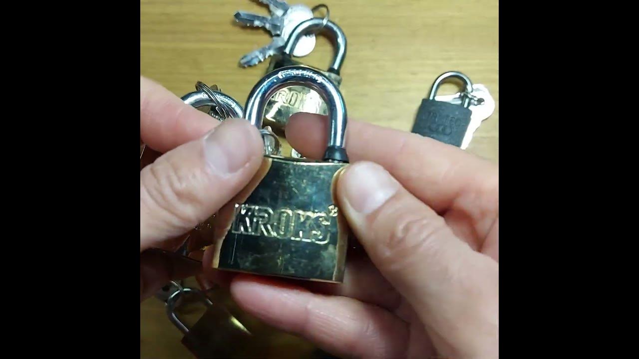 Навесные замки Kroks, TRI-TEC. Навесной замок на петли с ключами ...