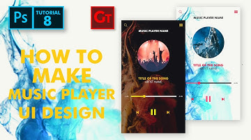 Music Player UI Design in Adobe Photoshop Urdu / Hindi  Tutorial 8