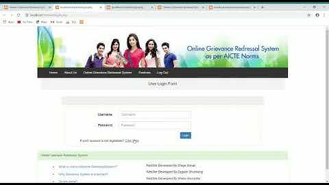 Online grievance redressal system