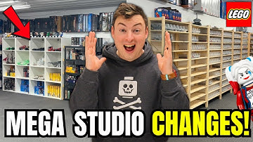 MEGA Lego Studio Changes! New Shelves, Updated Displays & MORE!