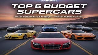 The Top 5 Budget Supercars: Exotic Thrills, Real-World Price Tags..