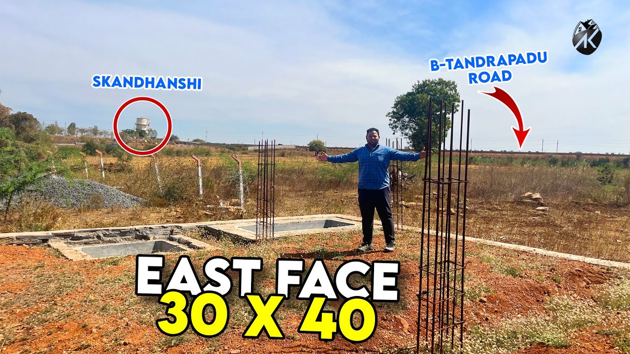 Under Construction East Face House 30 X 40 For Sale at Bank Officers Colony in Kurnool