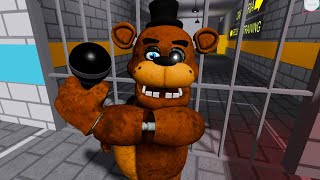 FIVE NIGHTS AT FREDDY'S ESCAPE BARRY PRISON  Freddy Fazbear OBBY  Roblox