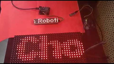 ARDUINO  CONTROLLED  P10 LED   DISPLAY MESSAGE  SENDING  VIA BLUETOOTH
