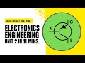 AKTU: : Fundamentals of Electronics Engineering UNIT 2 in 11 Minutes | QuickShot