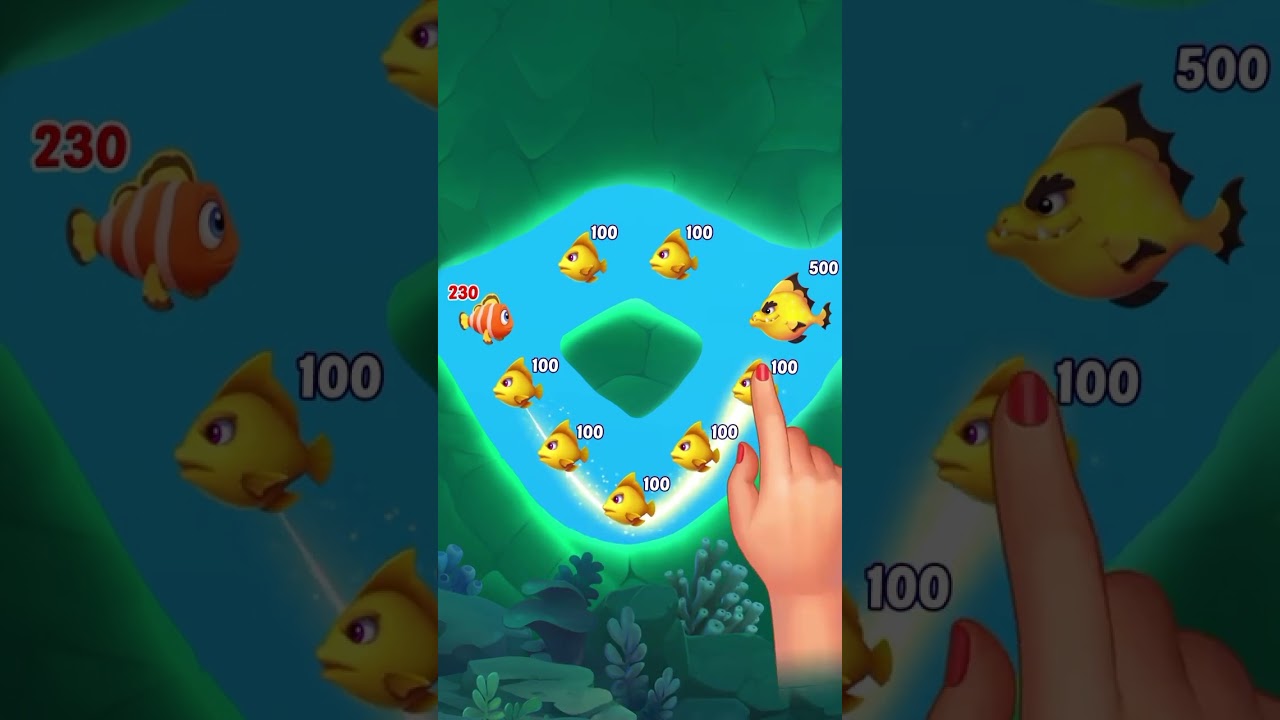 FISHDOM MINI GAME AD REVIEW I NEW LEVEL l SLIDING PIPE