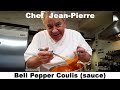 Bell Pepper Coulis Chef Jean-Pierre