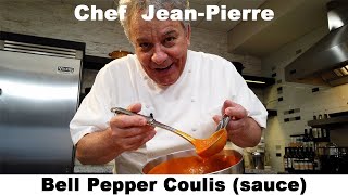 How To Make Bell Pepper Coulis | Chef Jean-Pierre