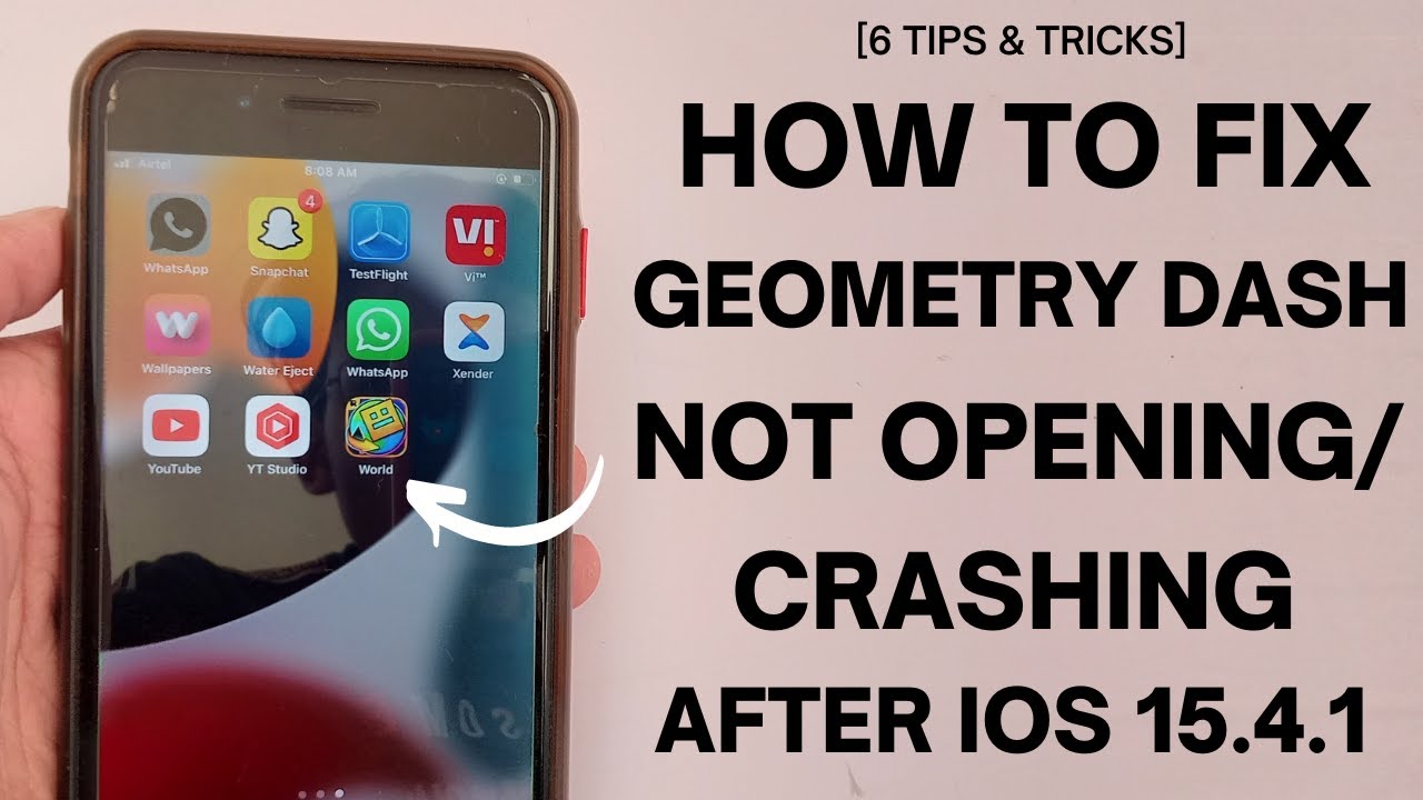 How To Fix Geometry Dash Not Opening Ios 15.4.1