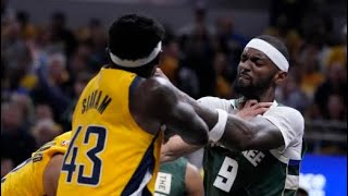 Milwaukee Bucks vs Indiana Pacers Game 4 FIGHT Portis Jr. & Turner on FIRE 2024 NBA Playoffs