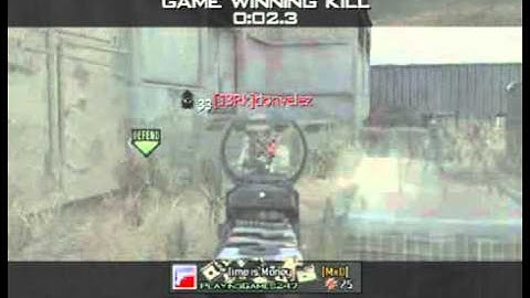 MW3 - Epic triple kills for Game Winning Kill