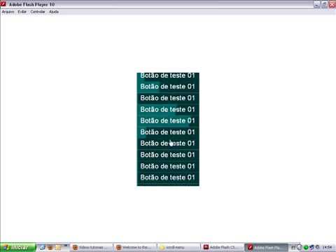 Scroll Menu - ( Flash ) | Videos Tutoriais - Tutors.com.br
