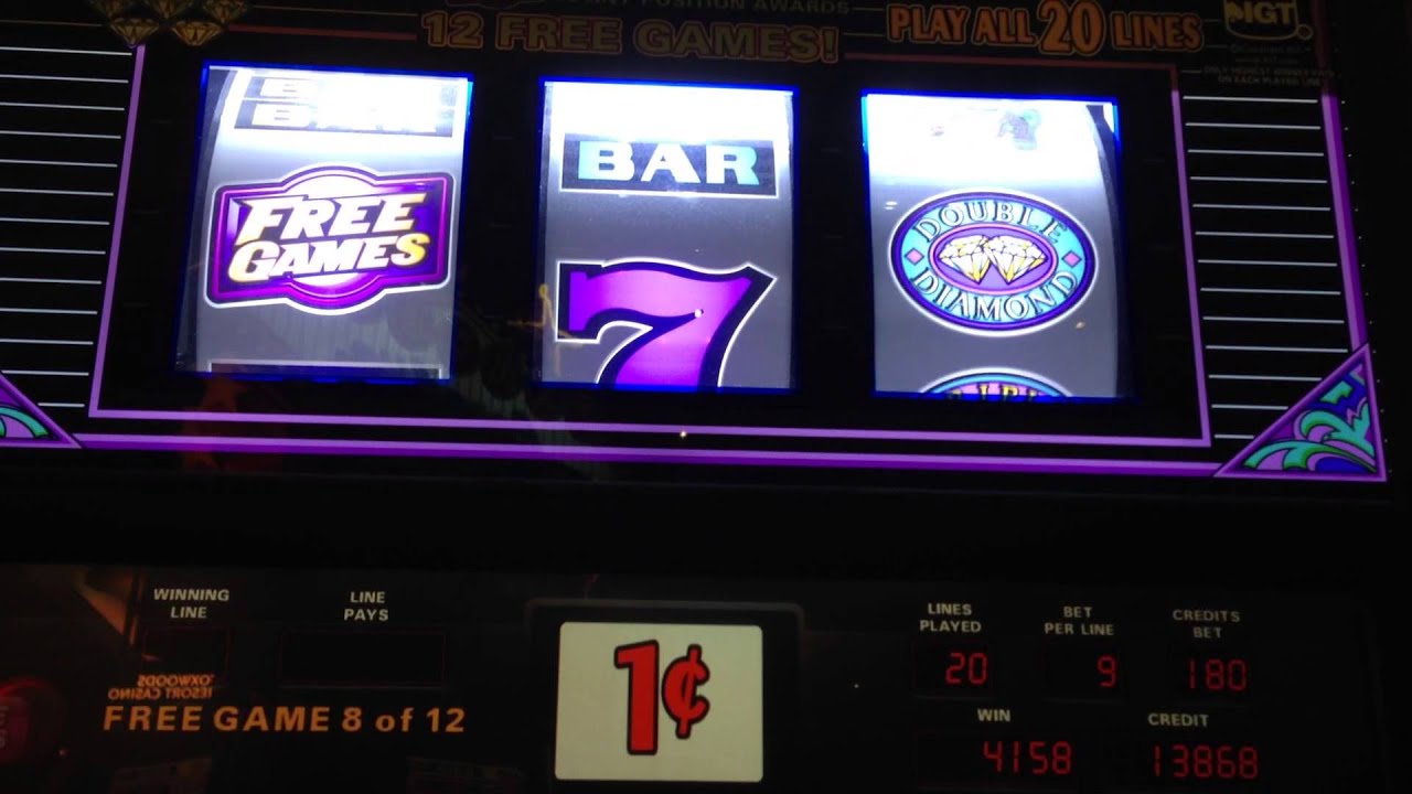 Double diamond slot machine wins Villa slots