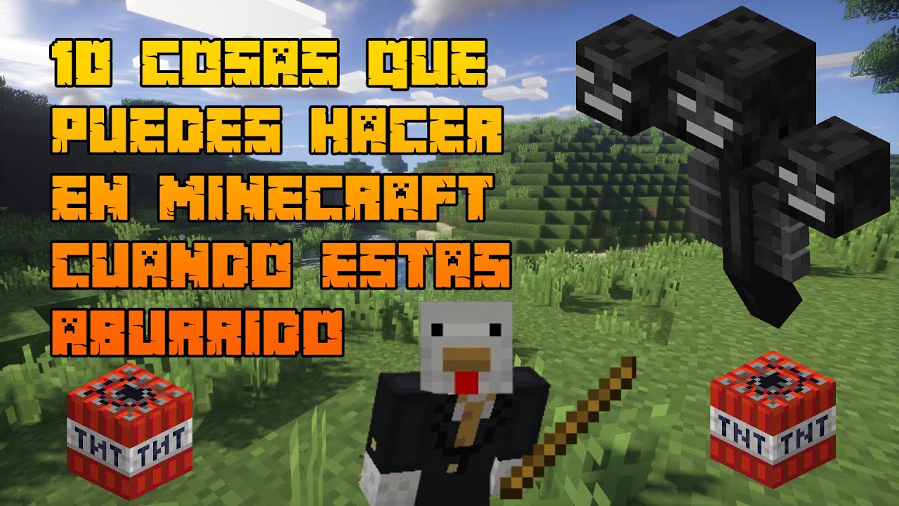 10 COSAS QUE PUEDES HACER EN MINECRAFT CUANDO ESTAS