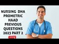 NURSING PROMETRIC DHA HAAD IMPORTANT QUESTIONS AND ANSWERS