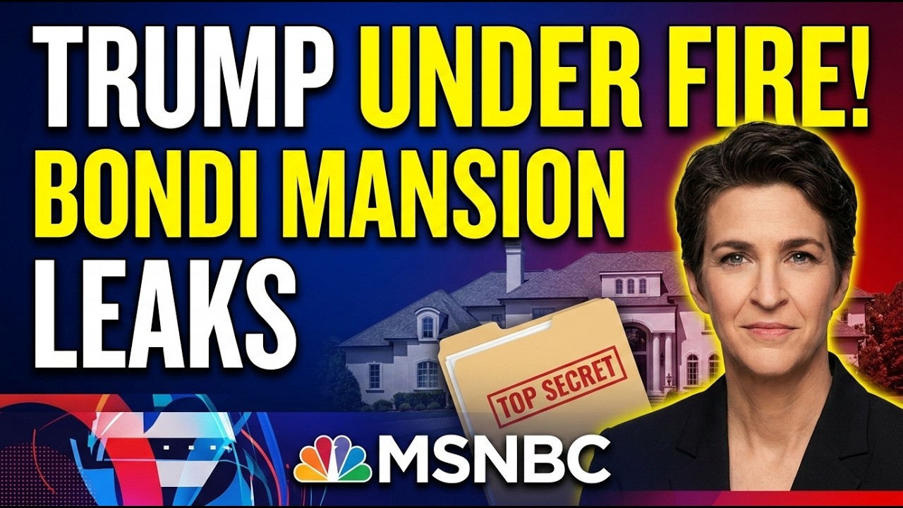 Trump Under Fire After Pam Bondi Mansion Leaks Shake Allies | Rachel Maddow