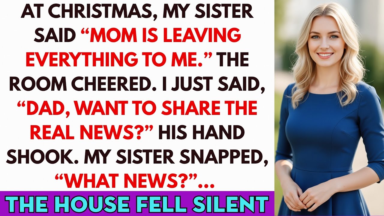 My Sister Announced At Christmas: “Mom Is Giving Me Everything.” Then She Saw Dad’s Face Change...