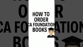 How to order ca foundation books? #cafoundation #books #order #shorts #icai #fyp  #details screenshot 5