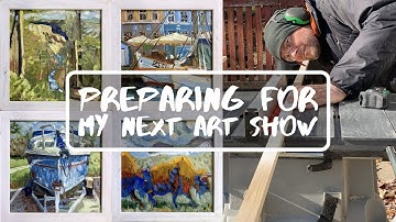 Preparing for my Art Show! Oil Painting, DIY Framing, and Art Studio Chaos || Artist Vlog #3
