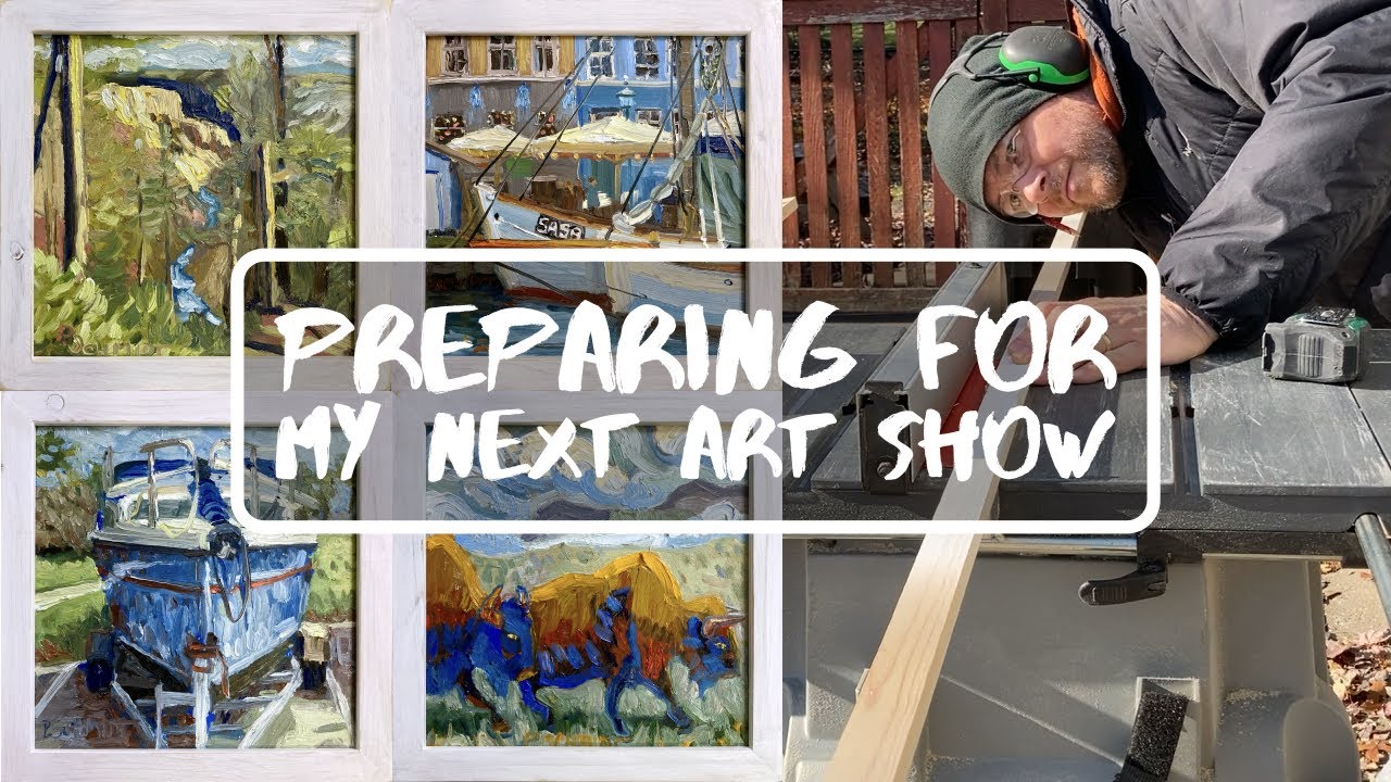 Preparing for my Art Show! Oil Painting, DIY Framing, and Art Studio Chaos || Artist Vlog #3