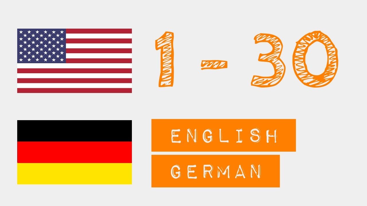 Was Heißt Auf Englisch Deutsch Zahlen von 1 bis 30 auf - Englisch - Deutsch - YouTube