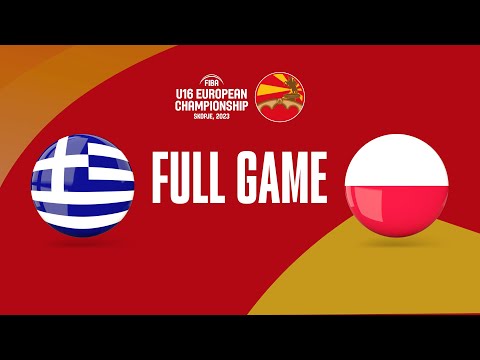Greece v Poland | Full Basketball Game | FIBA U16 European Championship 2023