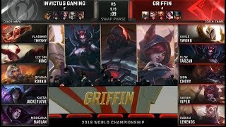 IG vs GRF Highlights Game 3 Worlds 2019 Quarter-finals | Invictus Gaming vs Griffin