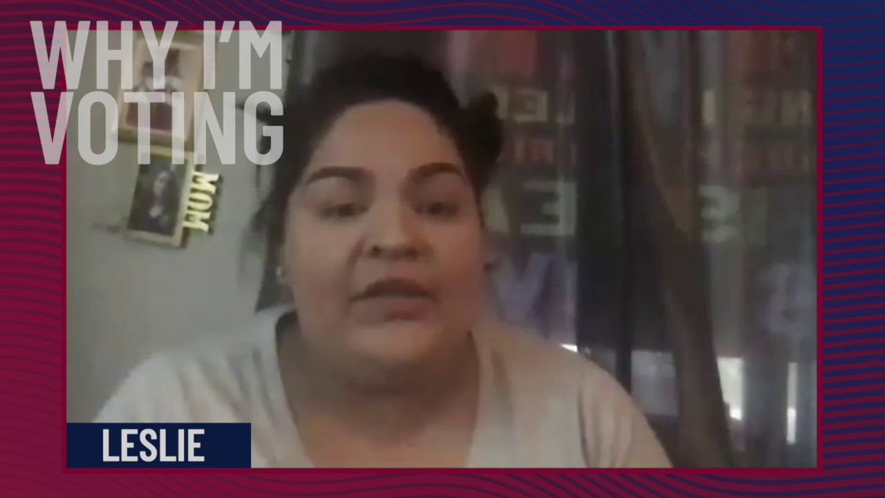 Leslie is voting as the voice of her parents YouTube