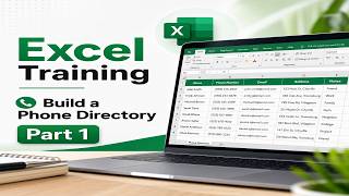 Excel Training – Build a Professional Phone Directory | Practical & Hands‑On Tutorial (Part 1) screenshot 5