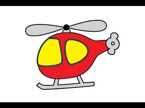 Popular Inspiration 52+ Cartoon Helicopter Drawing Images
