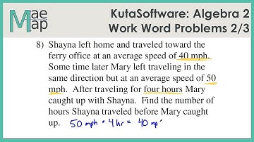 KutaSoftware: Algebra 2- Work Word Problems Part 2