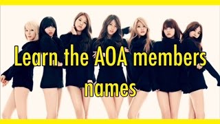 learn the names of AOA   facts