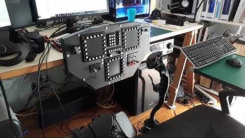 Flight sim retractable panel, complete