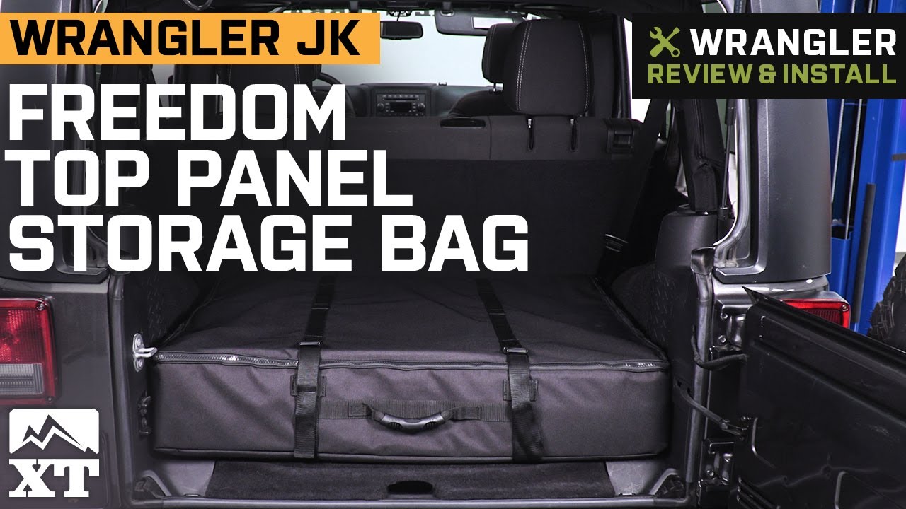 Jeep Wrangler Freedom Top Panel Storage Bag; Black (07-18 Jeep Wrangler JK)