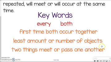 GCF/LCM Real World Problems