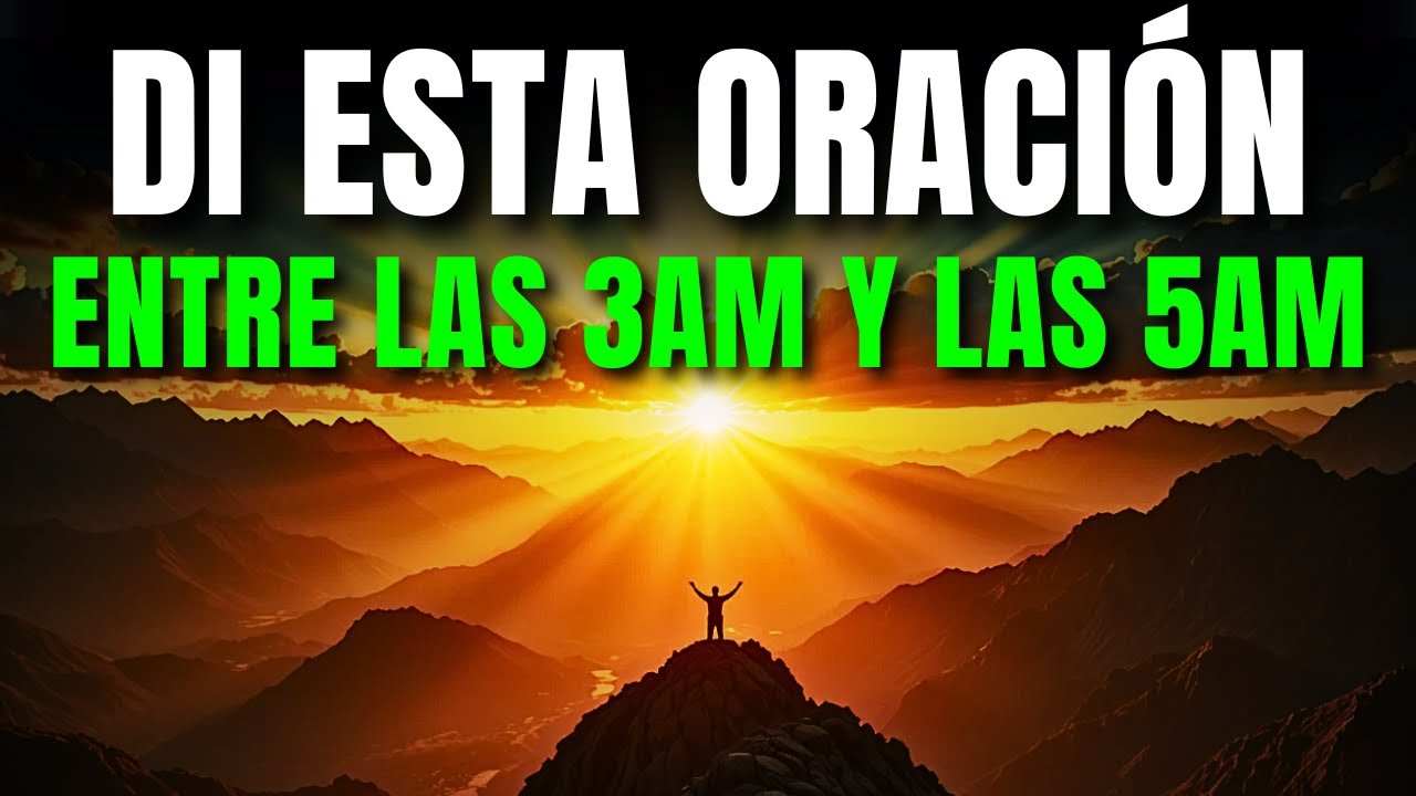 Di esta Poderosa ORACIÓN Si te DESPIERTAS entre las 3 y las 5 de la ...