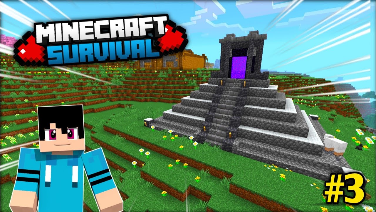 Minecraft PE Survival Series Gameplay Ep 3 Hindi 1.21 | I'm Going to ...