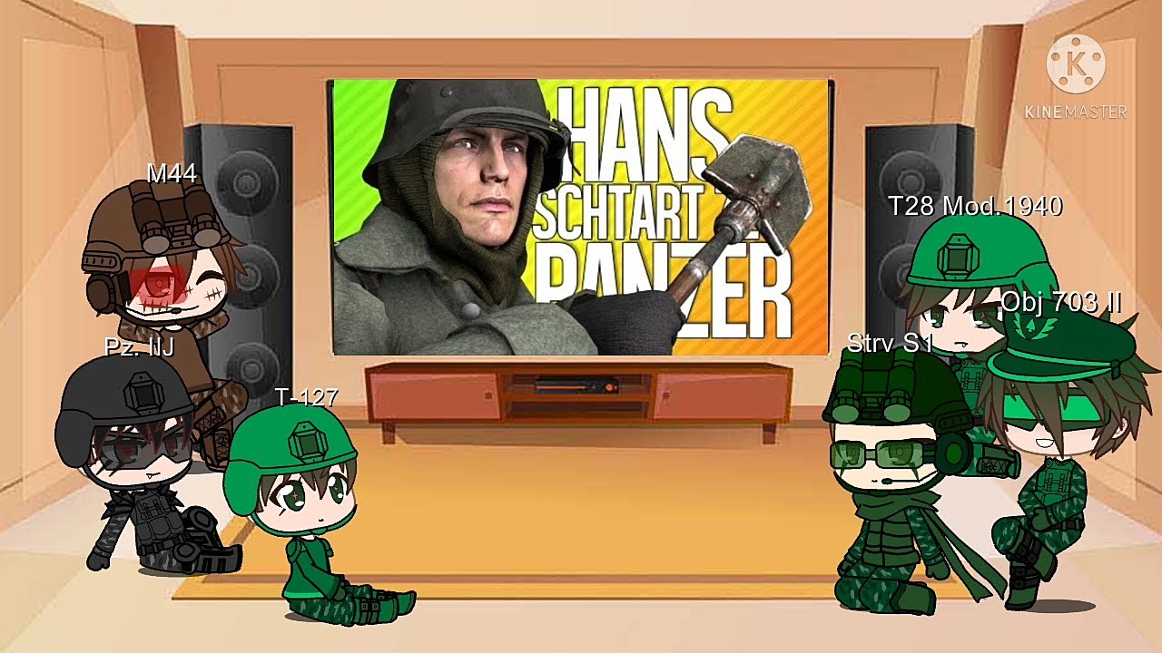 Tanks react to TheRussianBadger [HANS...SCHTART ZE PANZER]