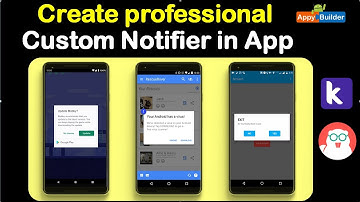 Create Custome Dialog Box in our Android Application kodular,appybuilder.