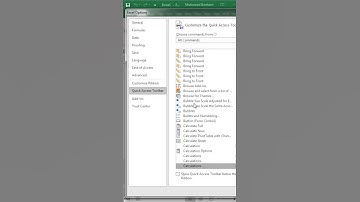 كيفية اضافة الالة الحاسبة في الاكسل