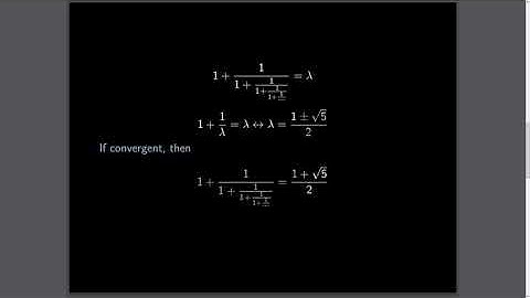 Continued Fractions 1