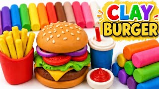 😲 Amazing Clay Burger 🍔 | Kids Fun &amp; Learning