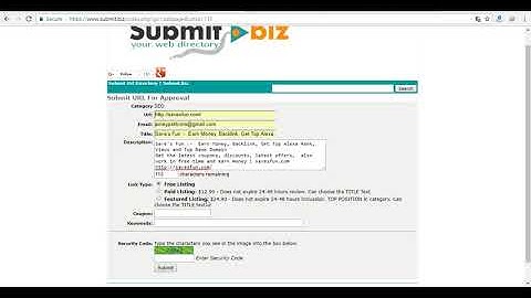 HOW TO BACKLINK ON submit.biz BY SAVESFUN.COM