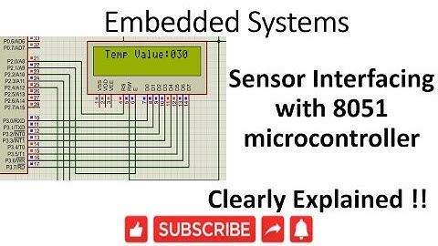 [ES-EN-24] Sensor interfacing with 8051 microcontroller -lession-24
