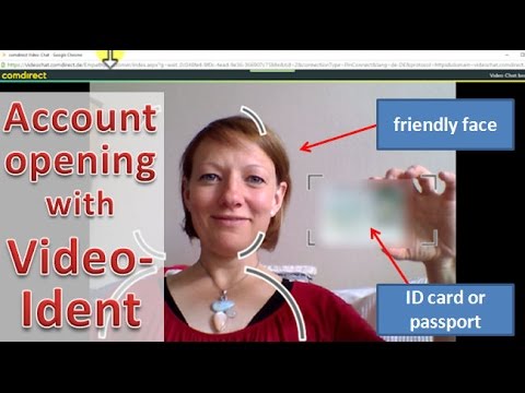 Account opening with VideoIdent ► Comdirect bank