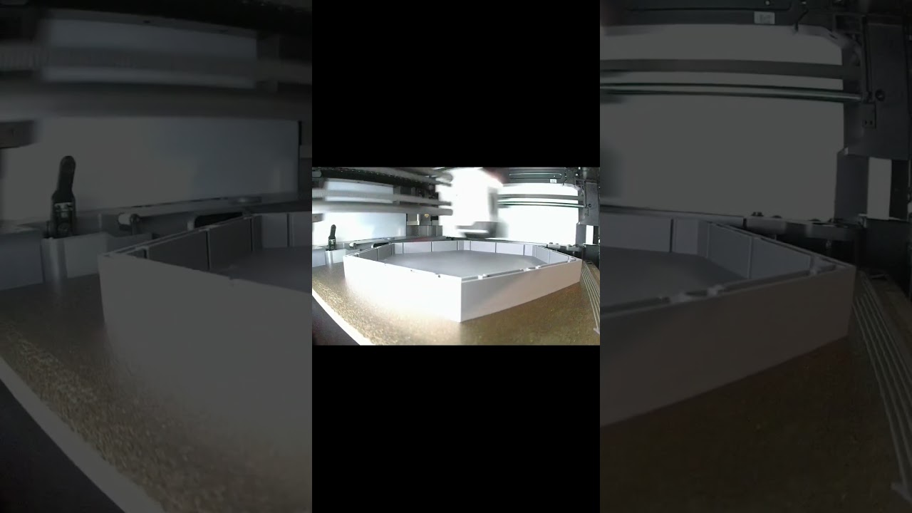 Hex Sound panel back plate test short #3dprinting #timelapse